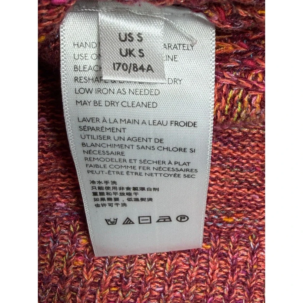 Free People Sweater Space Dye Boho Frayed Hem Oversized Hippie Festival Layered